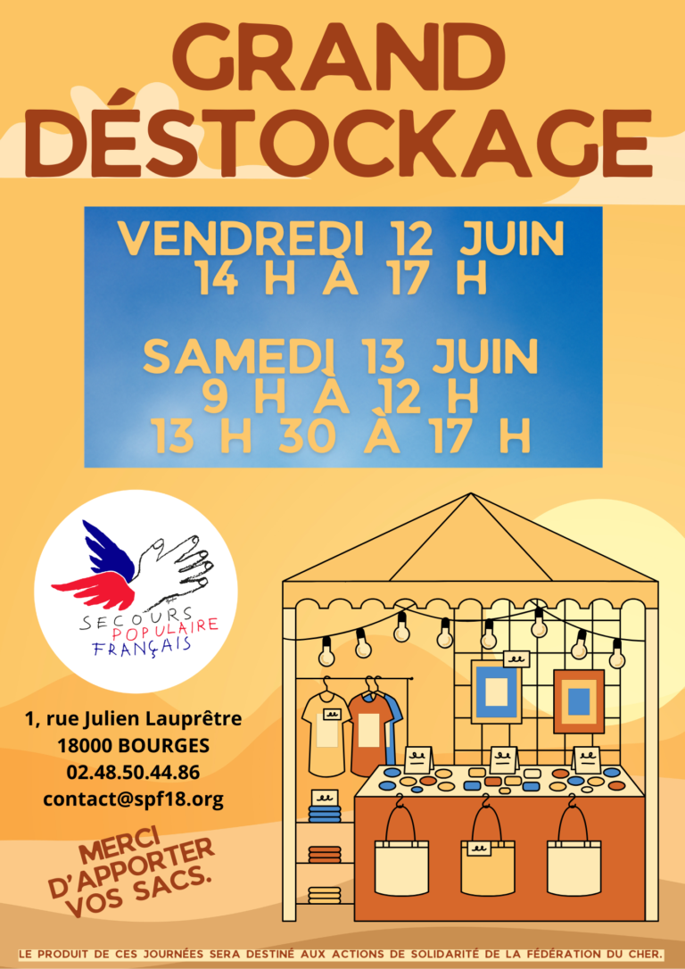 Grand Déstockage  : Secours Populaire Français